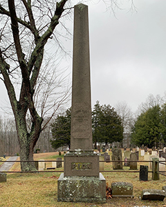 John Peck's gravestone