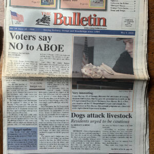 Bulletin front page