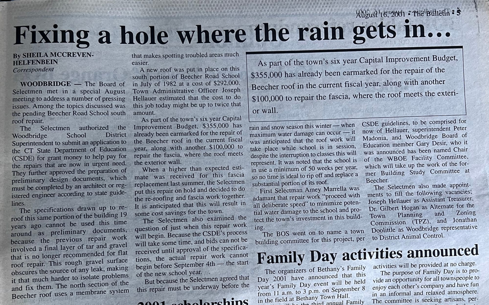 8-19-2001 newspaper