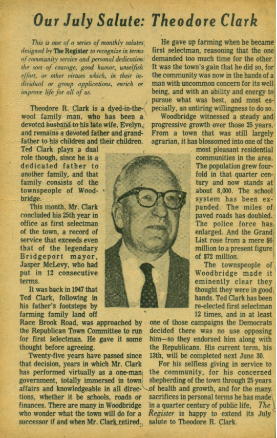A history-making close election in Woodbridge — in May 1973