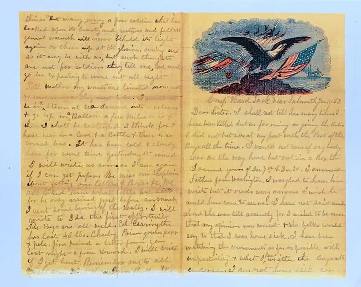 A Civil War Story: Correspondence Between a Woodbridge Brother and Sister